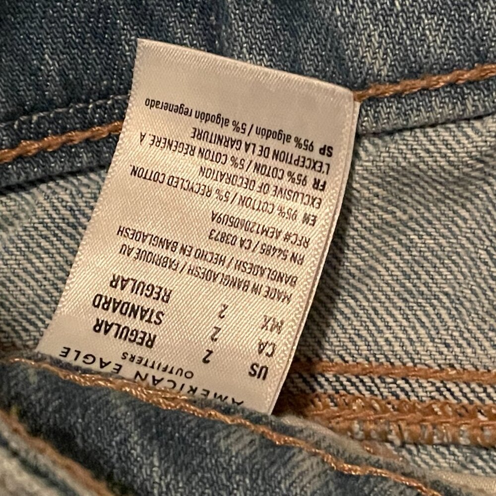 American Eagle, Size 2, 80s Style Jean Mini Skirt - Picture 9 of 10